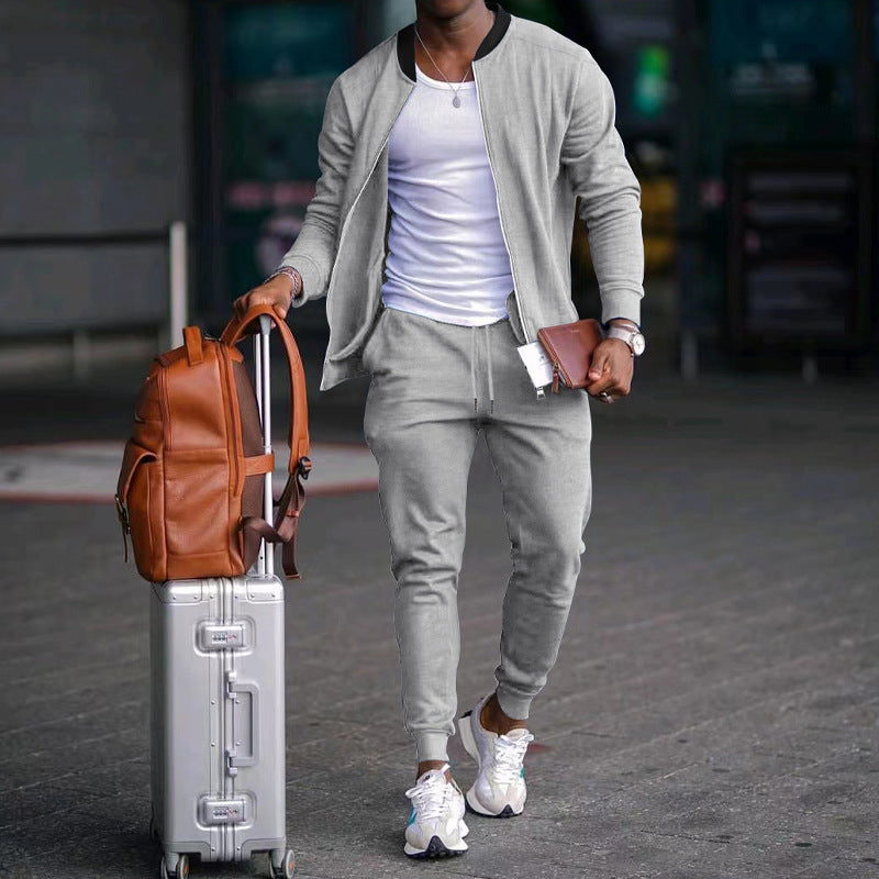 Herren Sportliches Freizeit-Set mit elastischem Bund und funktionalen Taschen Echoarchiv