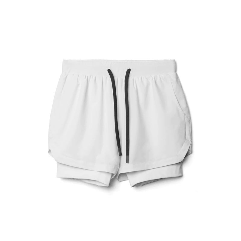 Herren Sportliche kurze Trainingsshorts mit praktischen Reißverschlusstaschen Echoarchiv