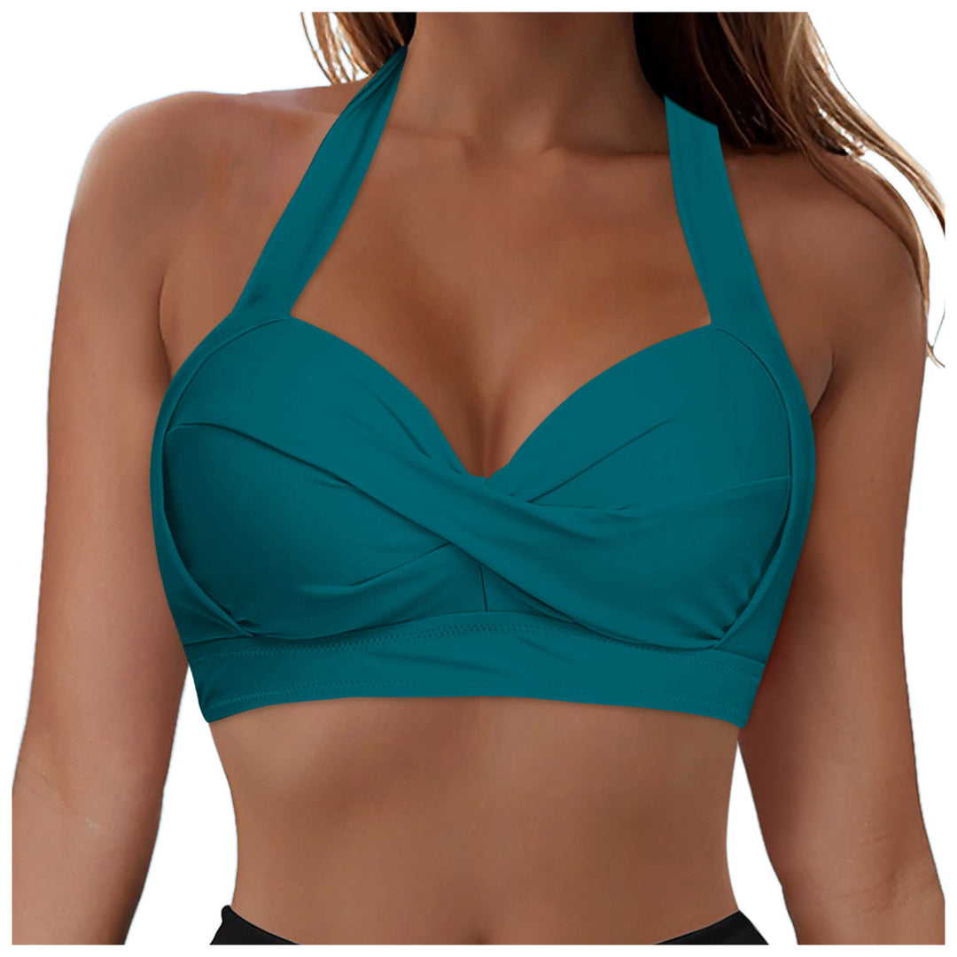 Damen Modisches Bikinioberteil mit Wickeldesign Echo Archiv
