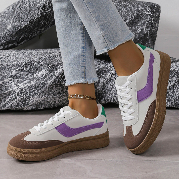 Damen Sportliche Sneaker mit modischem Farbkontrast und rutschfester Sohle Echo Archiv