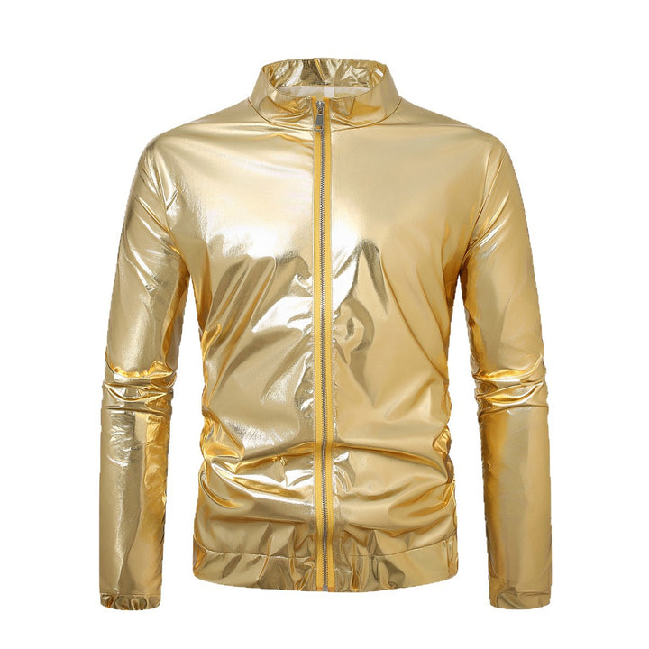 Herren nan ultraleichte reflektierende Windjacke mit Stehkragen und durchgehendem Reißverschluss Echo Archiv