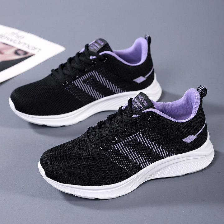 Damen nan leichter Strick-Fitnesssneaker mit nahtlosem Obermaterial, adaptiver EVA-Dämpfung und ergonomischem Fersenpolster Echo Archiv