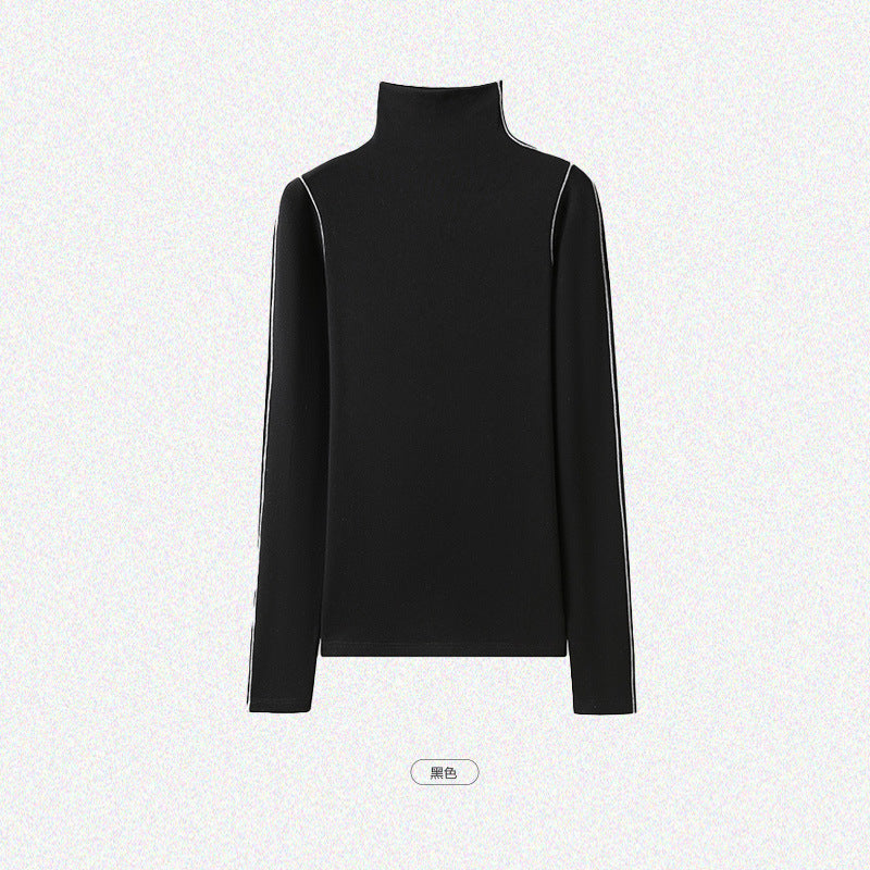 Damen Slim-Fit Rollkragen-Feinstrickshirt mit langem Arm Echo Archiv