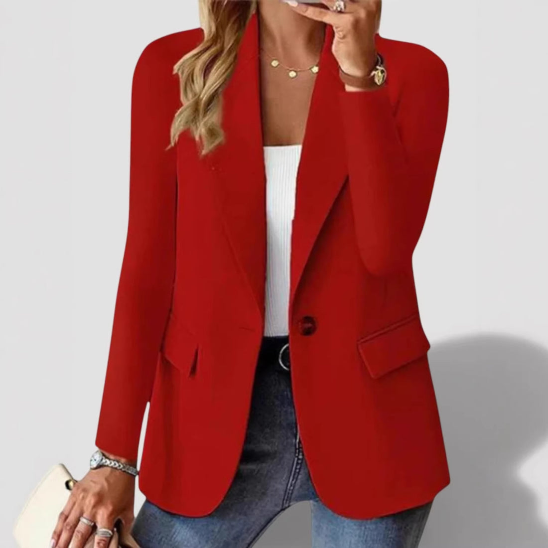 Damen elegante und bequeme Blazerjacke – Valéne