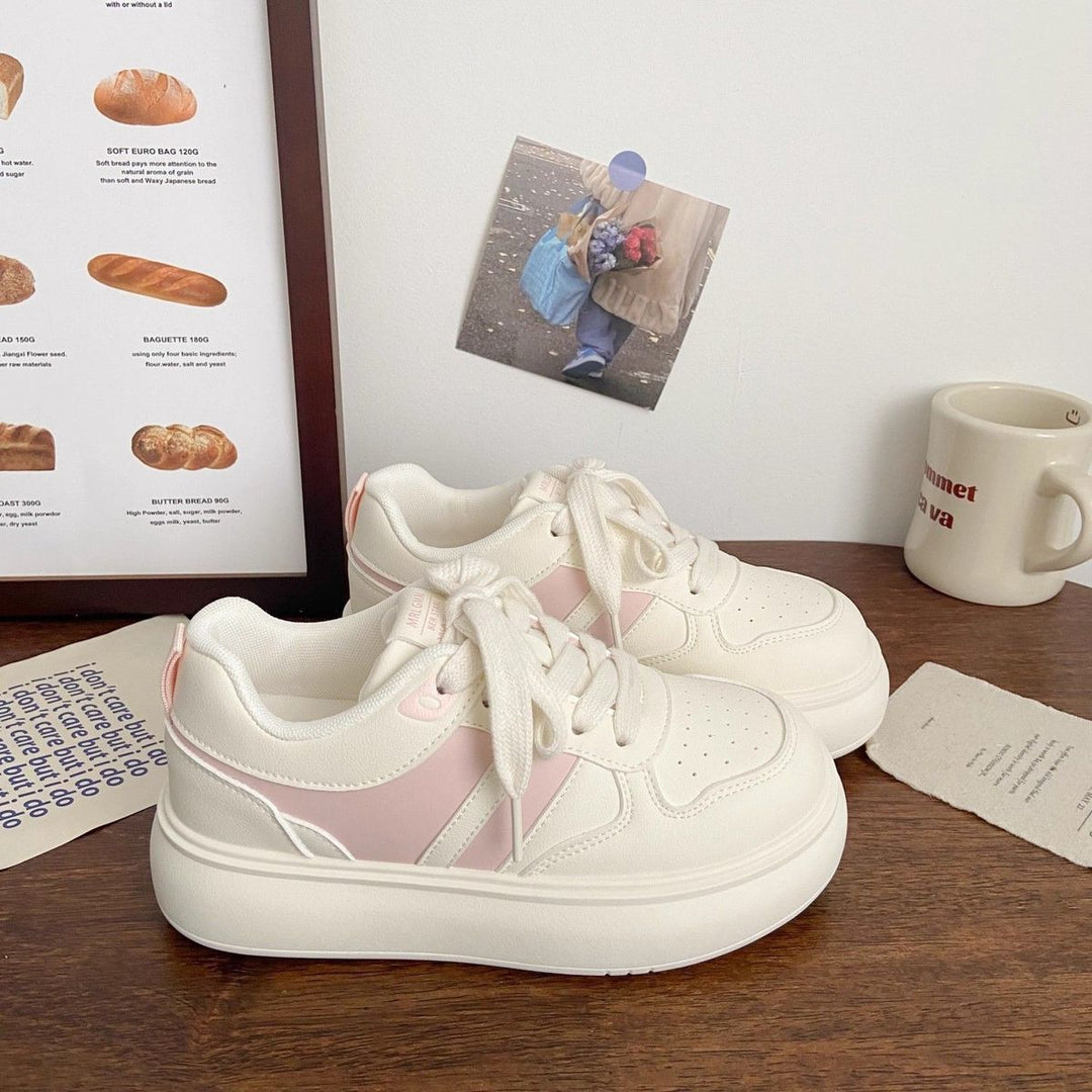 Damen modische Plateau-Sneaker mit stylischen Kontraststreifen Echo Archiv