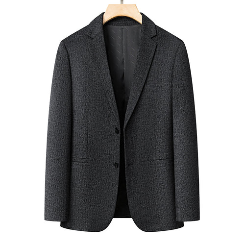 Herren eleganter Blazer mit feinem Strukturdesign Echoarchiv