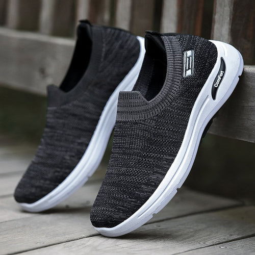 Herren nan gestrickter Slip-On-Laufschuh mit Memory-Foam-Komfortsohle Echo Archiv