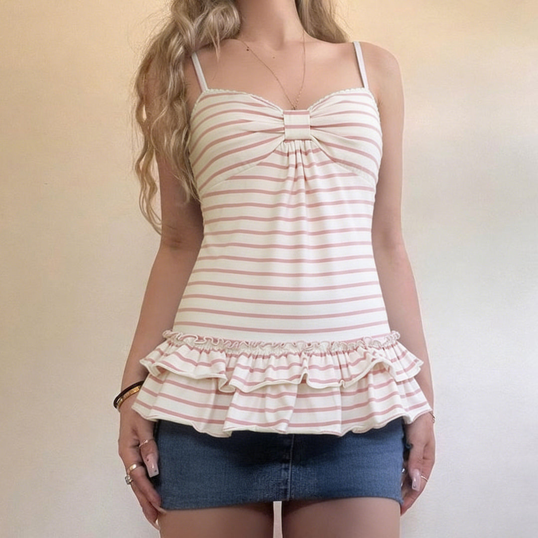 Damen Bikini-Oberteil mit Rüschensaum und raffiniertem Design Echo Archiv
