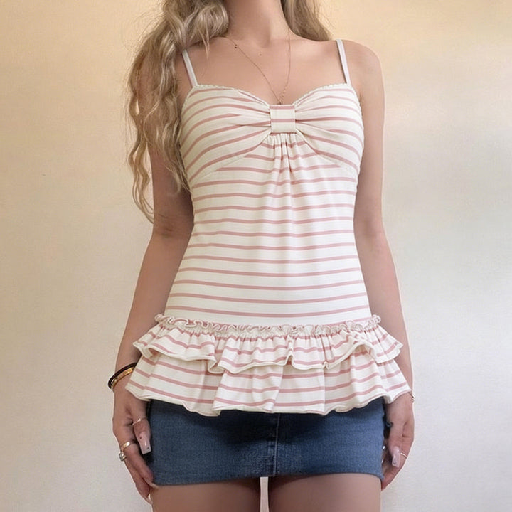 Damen Bikini-Oberteil mit Rüschensaum und raffiniertem Design Echo Archiv