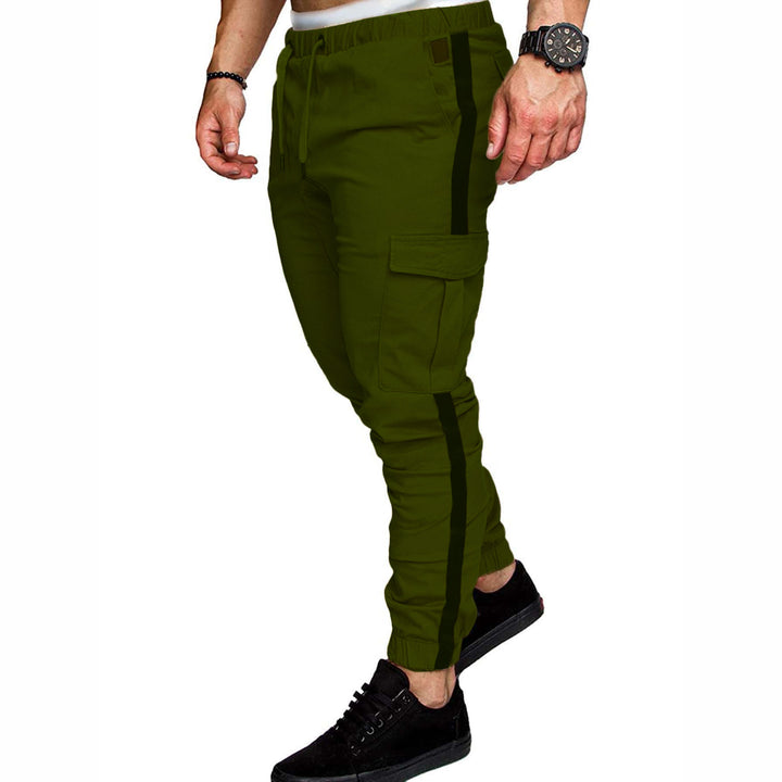 Herren Cargo-Hose mit verstellbarem Bund und funktionalen Taschen Echoarchiv