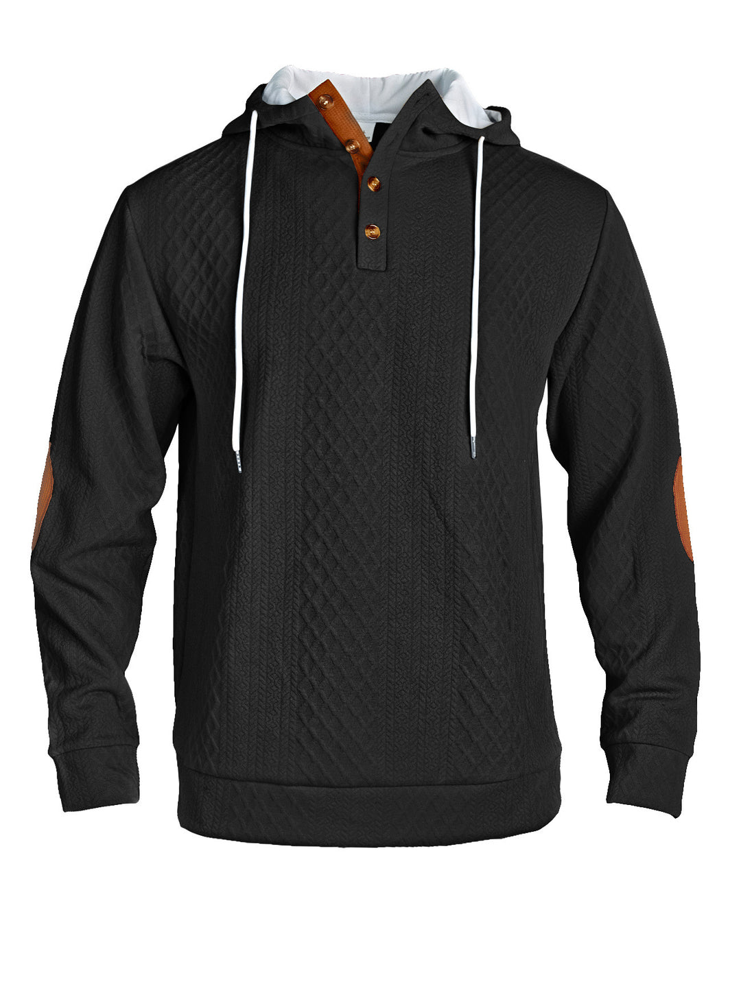 Herren lässiger Kapuzenpullover mit innovativer Strickstruktur und modischen Akzenten Echoarchiv