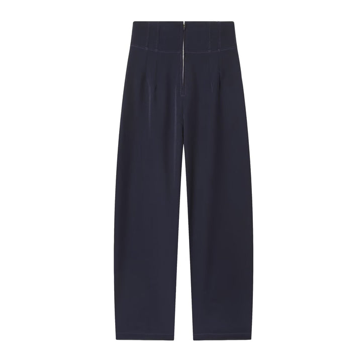 Damen Hochtaillierte weite Culotte‑Hose mit Frontreißverschluss und schmeichelnder Bundpassform Echo Archiv