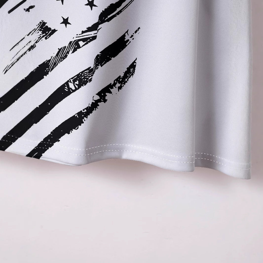 Herren Poloshirt mit patriotischem Print Echoarchiv