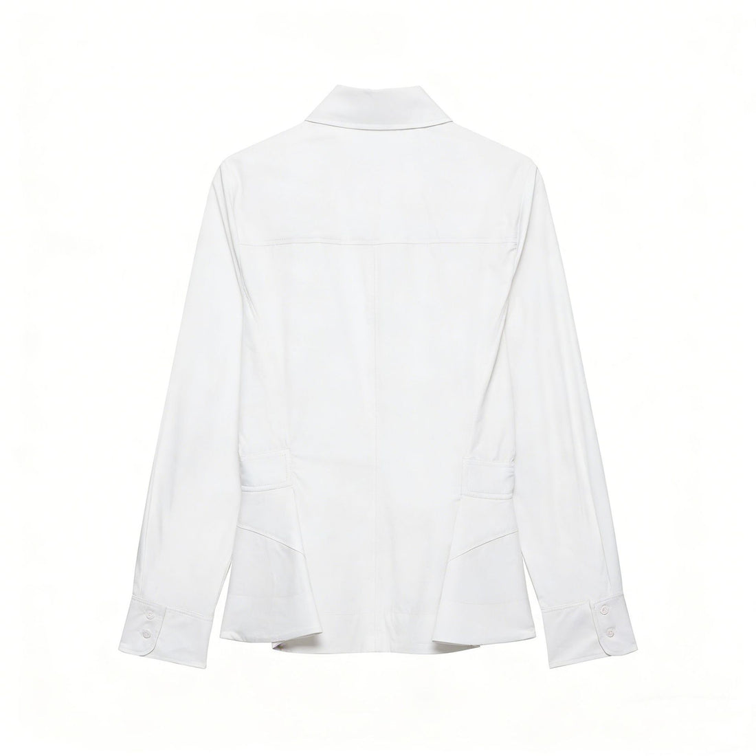 Damen Taillierte Hemdblusenjacke mit Schößchen und verdeckter Knopfleiste Echoarchiv