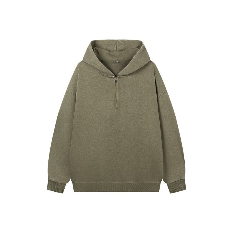 Damen Stilvolle Kapuzenpullover mit halbem Reißverschluss Echo Archiv