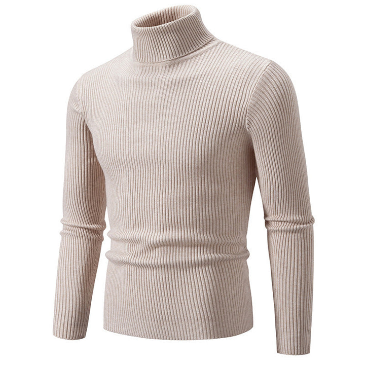 Herren feiner Rollkragenpullover aus langlebigem Strickmaterial Echoarchiv