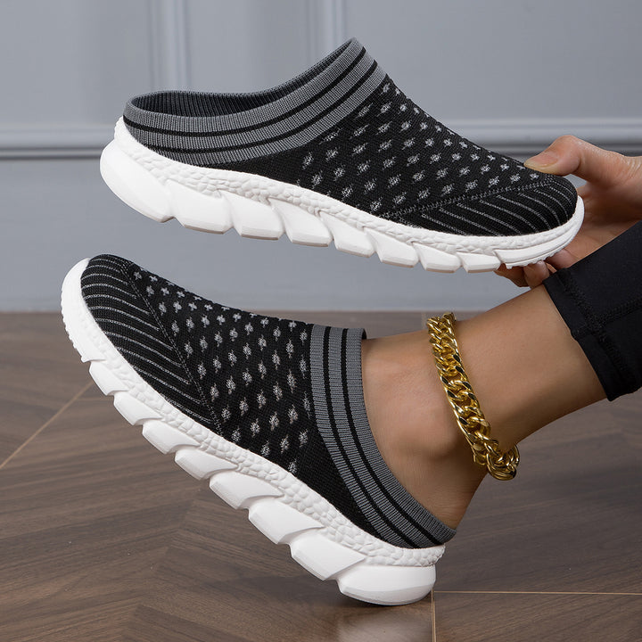 Damen nan sockenähnlicher Komfort-Slipper mit punktelastischem Strickoberteil segmentierter Dämpfungssohle und weichem Komfortfußbett Echo Archiv