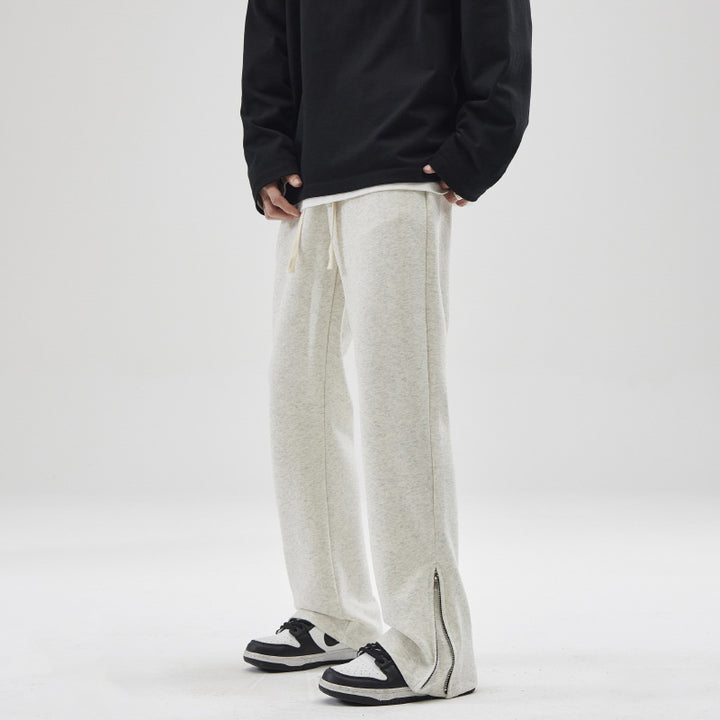 Herren weite Sweatpant mit Saum-Reißverschluss und Tunnelzug Echo Archiv