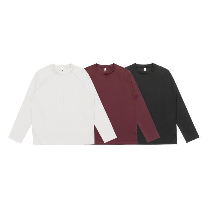 Unisex Lockeres Raglan‑Sweatshirt aus French‑Terry mit Flatlock‑Nähten Echoarchiv