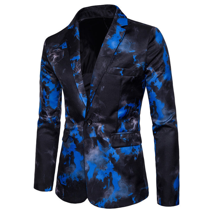 Herren modischer Blazer mit kunstvollem Farbverlauf Echoarchiv