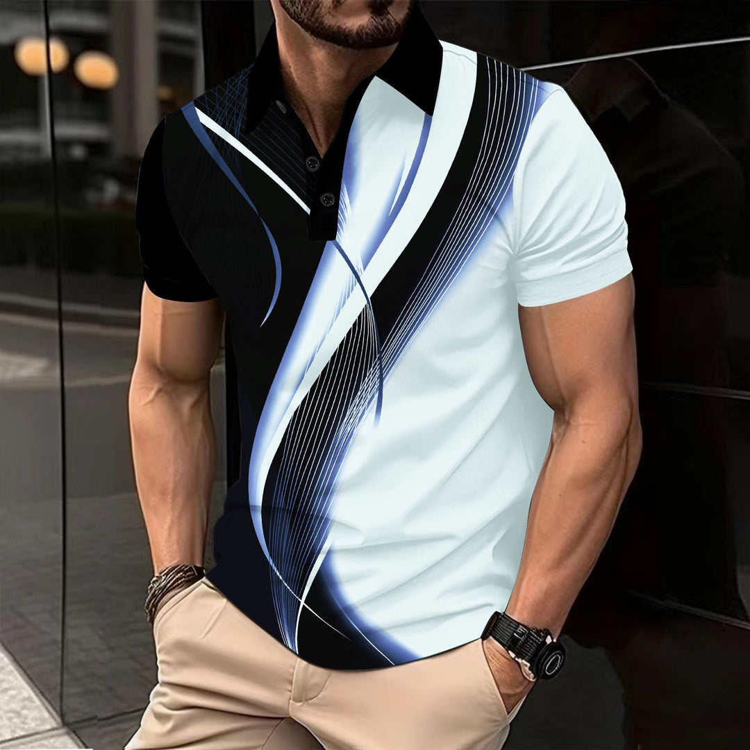 Herren modernes Polohemd mit sportlichem Design Echoarchiv