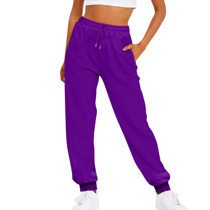 Damen nan komfortable Jogginghose mit Kordelzug Seitentaschen und geripptem Knöchelabschluss Echo Archiv