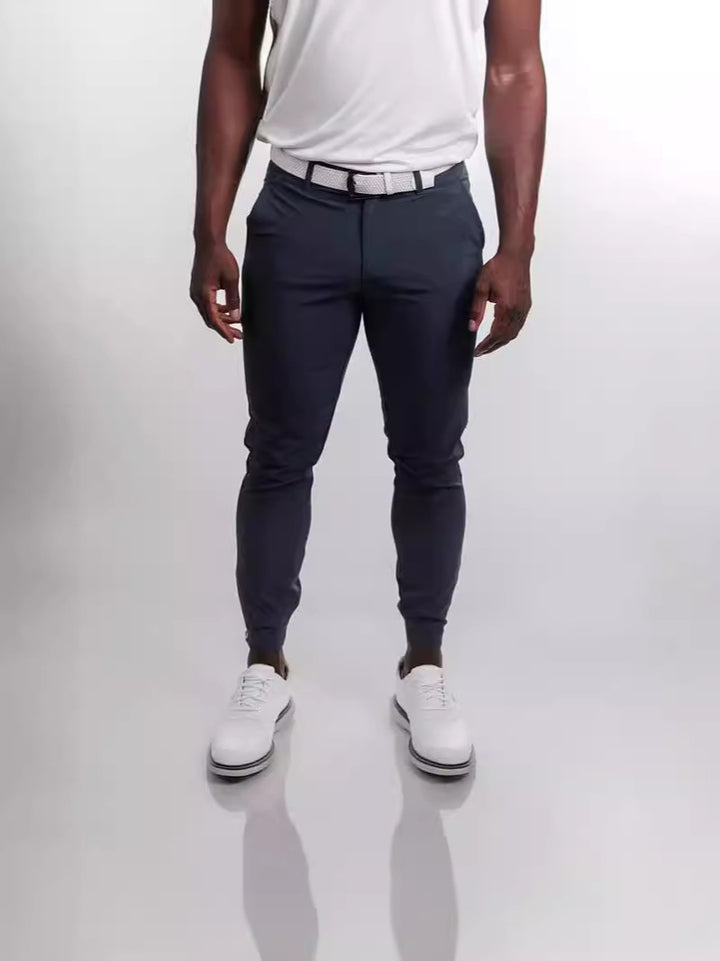 Herren Slim-Fit Anzughose mit elastischem Bund und praktischem Taschenlayout Echoarchiv