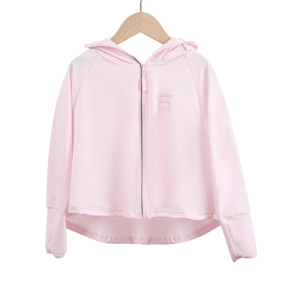 Damen Leichte Kapuzenjacke mit verspieltem Motiv Echo Archiv