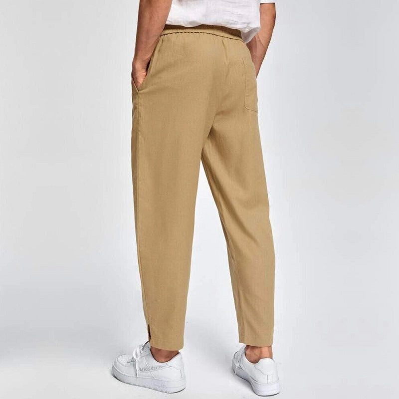 Herren lässige Freizeithose mit elastischem Bund und seitlichen Taschen Echoarchiv