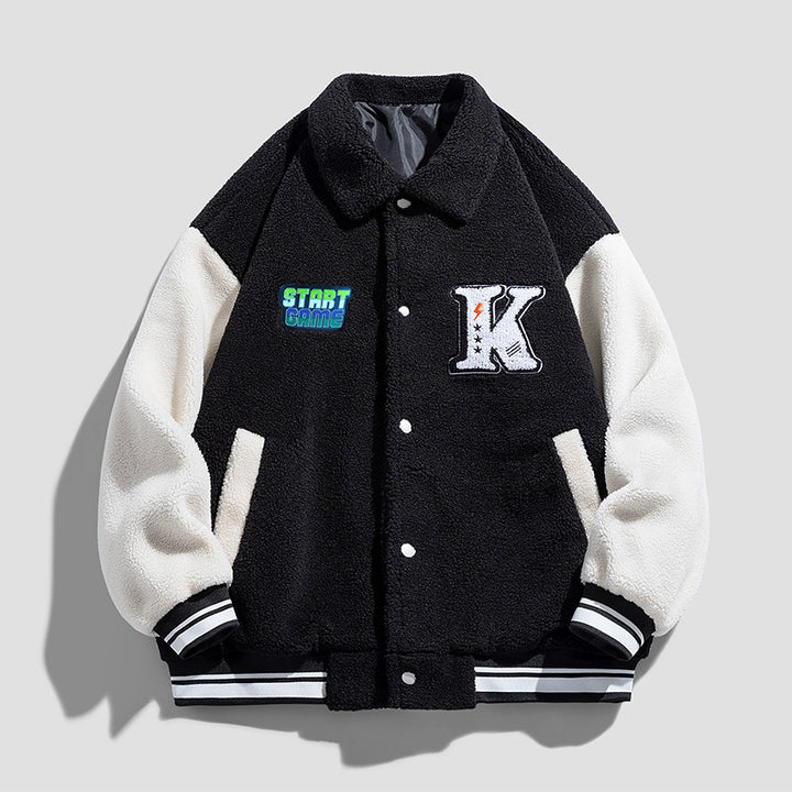 Unisex modische Collegejacke mit gesticktem Logo Echo Archiv