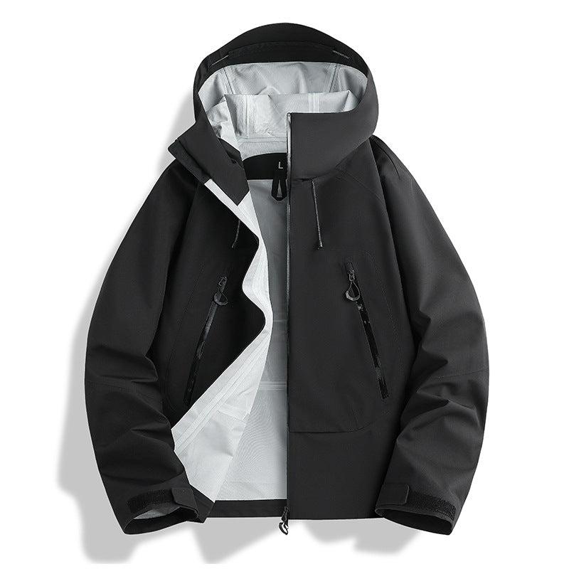 Herren wasserdichte Softshell-Jacke mit herausnehmbarer Stepp-Innenjacke Echoarchiv