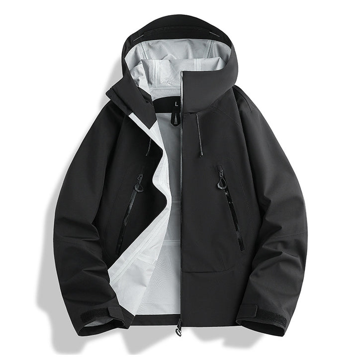 Herren wasserdichte Softshell-Jacke mit herausnehmbarer Stepp-Innenjacke Echoarchiv