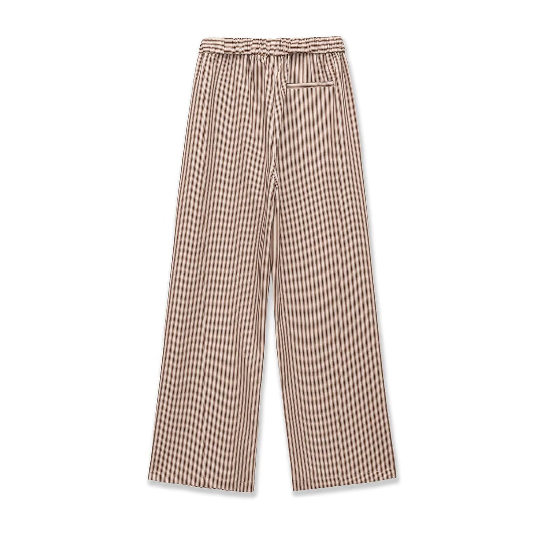 Damen Weite Culotte-Hose mit elastischem Bund und Streifenmuster Echo Archiv