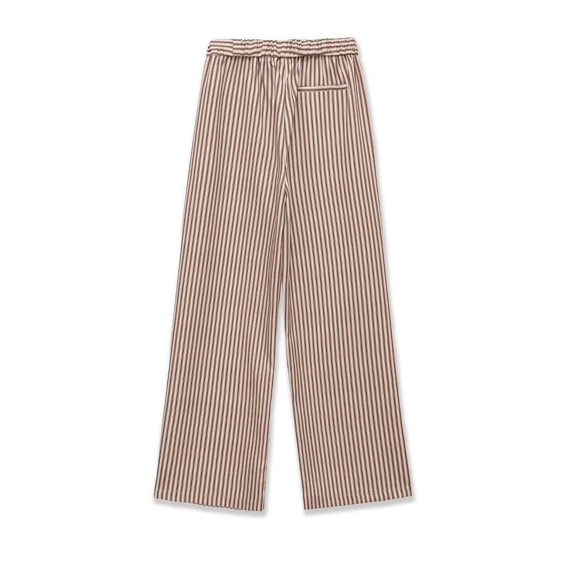 Damen Weite Culotte-Hose mit elastischem Bund und Streifenmuster Echo Archiv