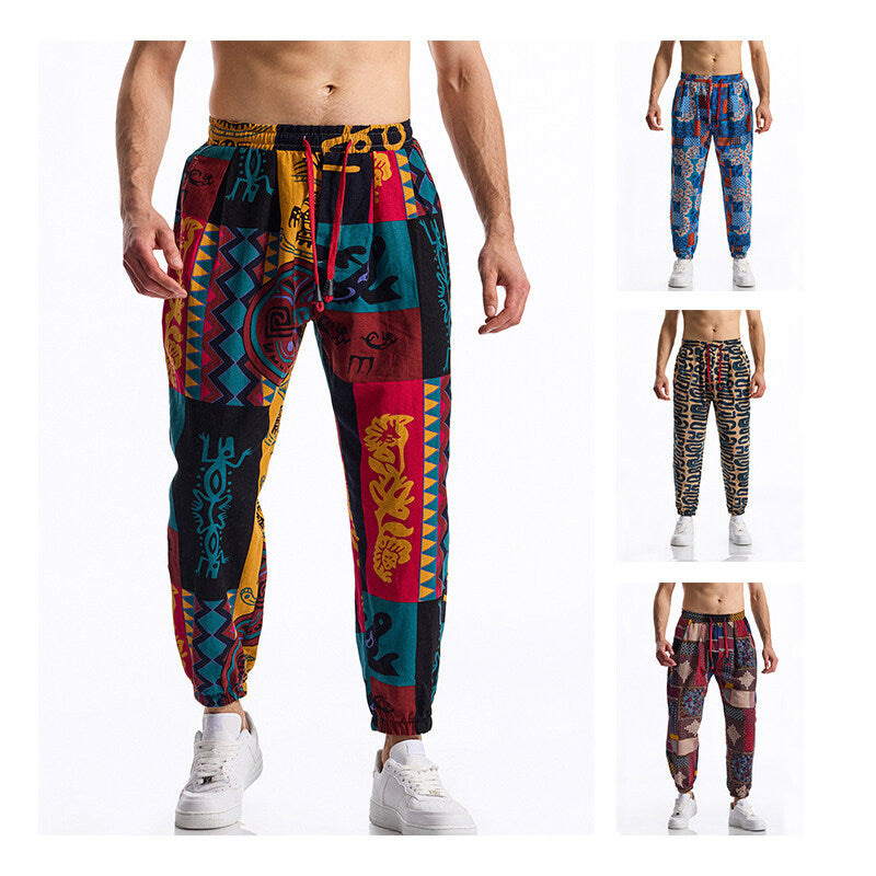 Herren Jogginghose mit modernem Patchwork-Design Echoarchiv