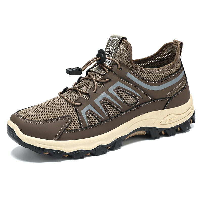Herren nan atmungsaktiver Trekking-Sneaker mit Schnellzug-Schnürung, sockenähnlichem Meshschaft und griffiger Profilsohle Echo Archiv