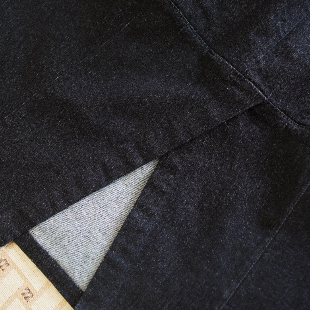 Damen Jeans-Midirock mit elastischem Bund Echoarchiv