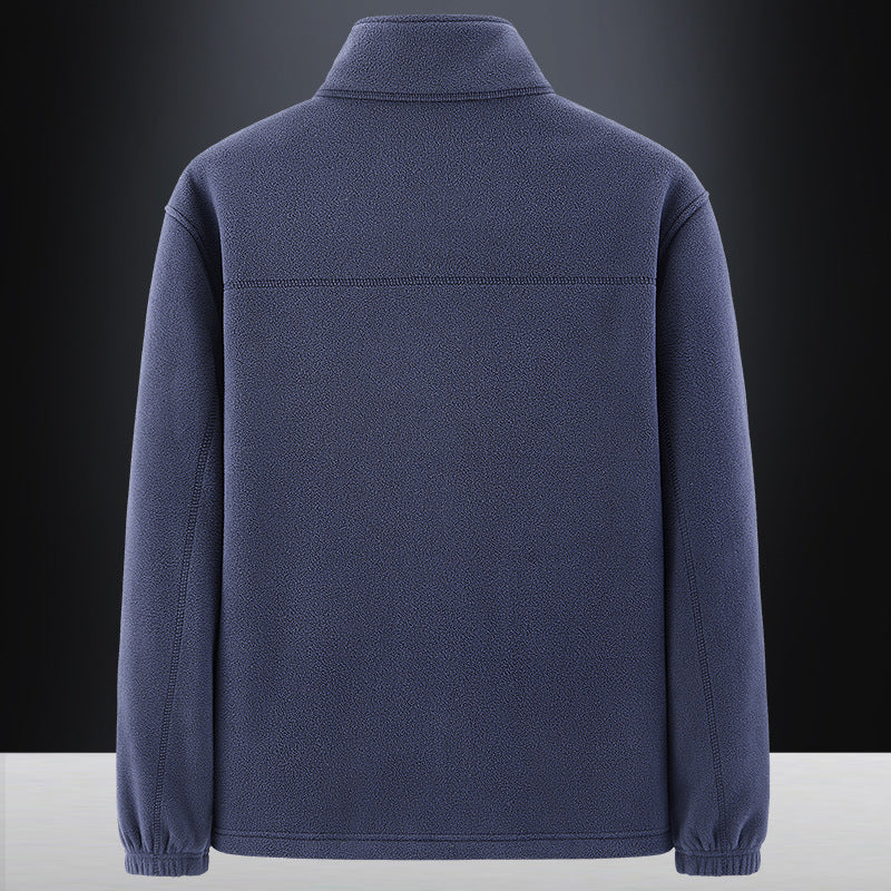 Herren Weiche Fleecejacke mit hohem Kragen Echo Archiv