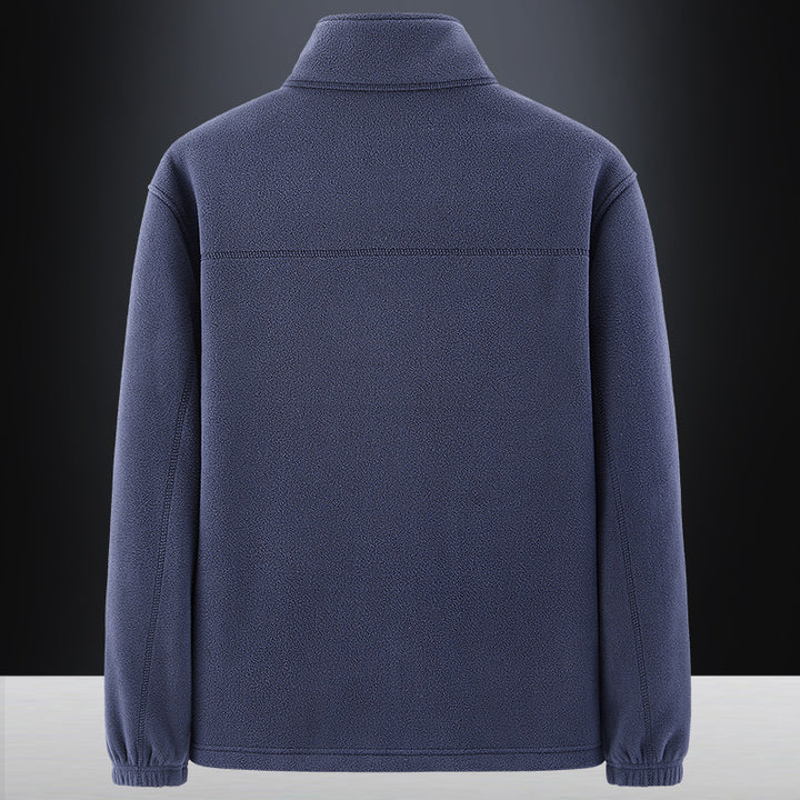 Herren Weiche Fleecejacke mit hohem Kragen Echo Archiv