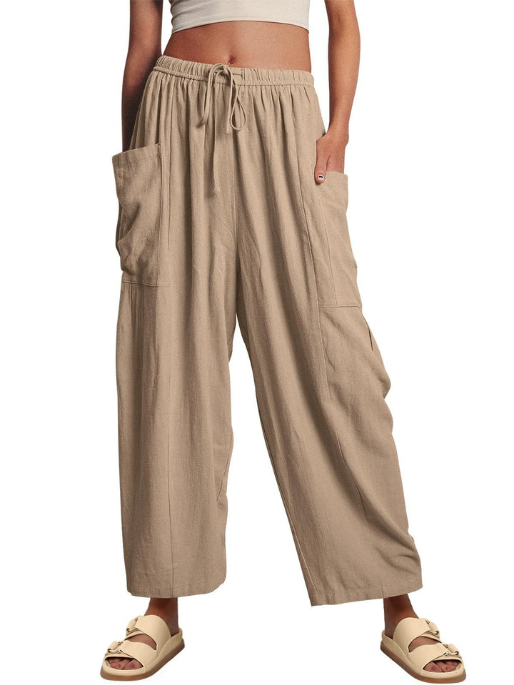Damen Modische Leinenhose Echo Archiv