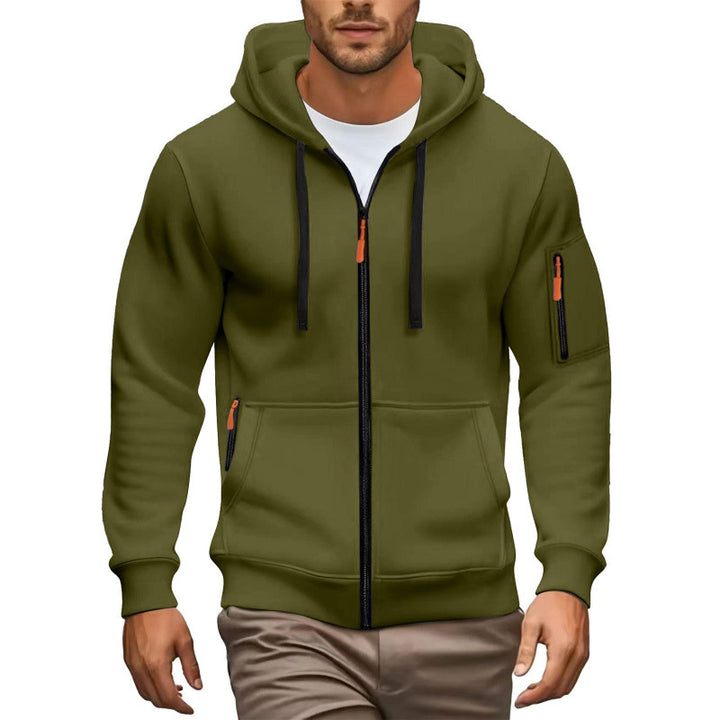 Herren Hochwertiger Zip-Hoodie Echoarchiv