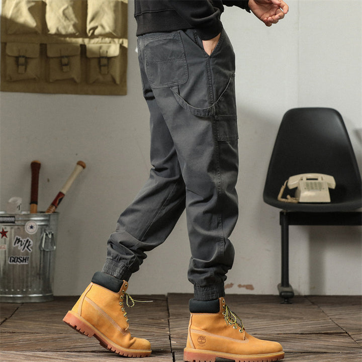 Herren modische Utility-Hosen mit elastischem Bund und praktischen Taschen Echoarchiv