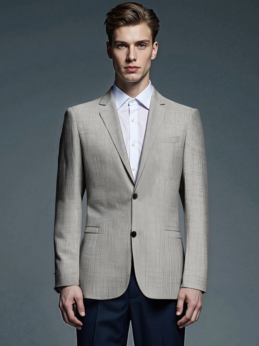 Herren moderner strukturierten Anzugblazer – Tianoro