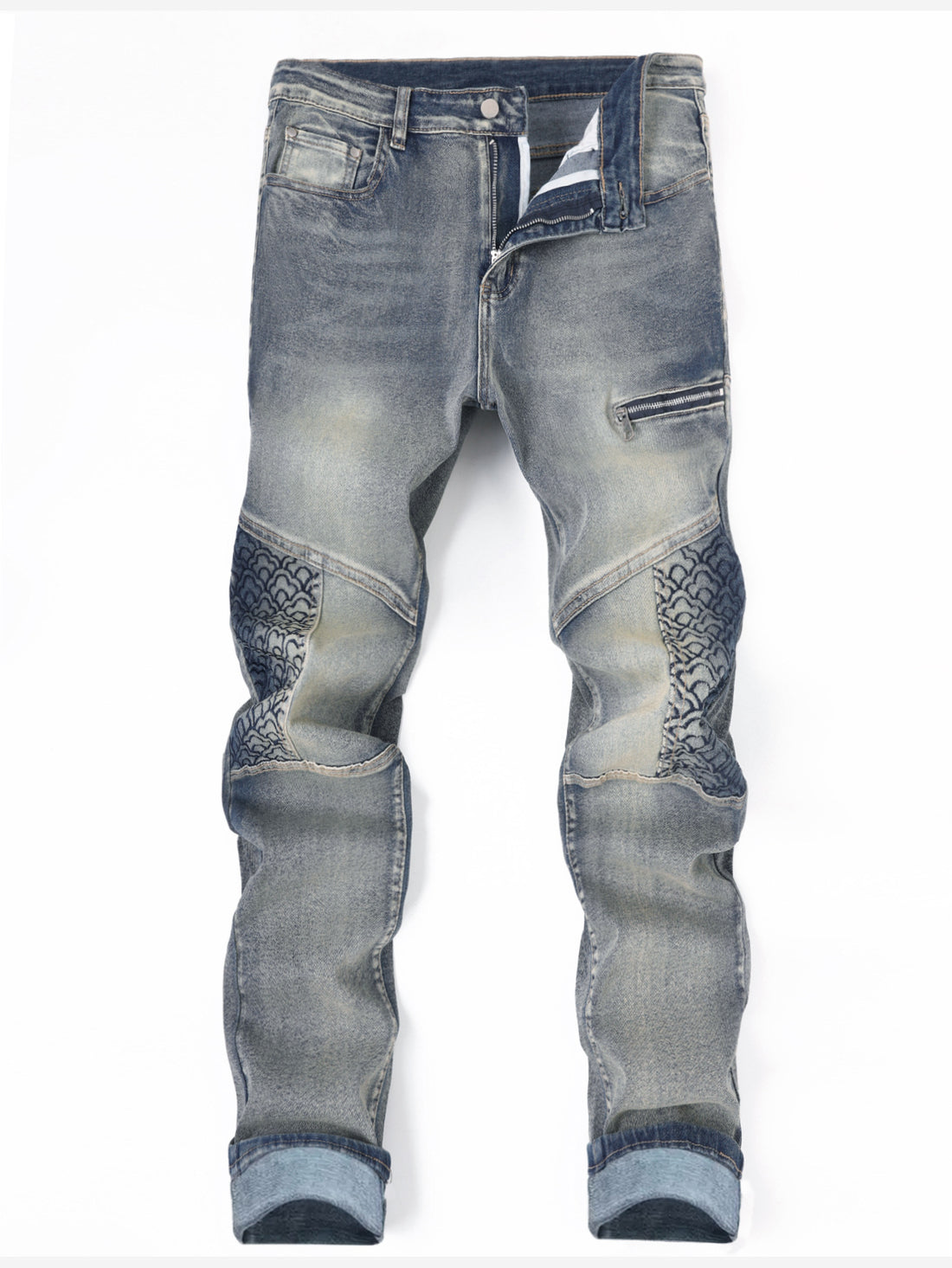Herren Modische Jeans mit besonderen Nähten – Vardeno