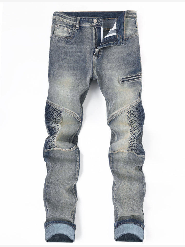 Herren Modische Jeans mit besonderen Nähten Echoarchiv