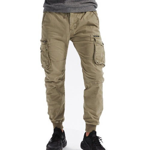 Herren Cargo-Hosen mit praktischen Taschen und elastischem Bund Echoarchiv