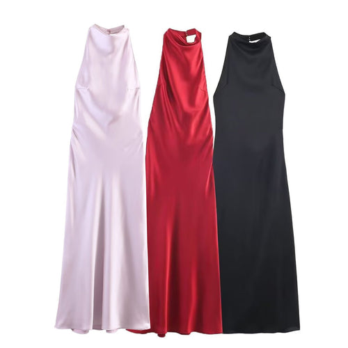 Damen Maxikleid mit hochgeschnittenem Kragen und eleganter Silhouette Echo Archiv