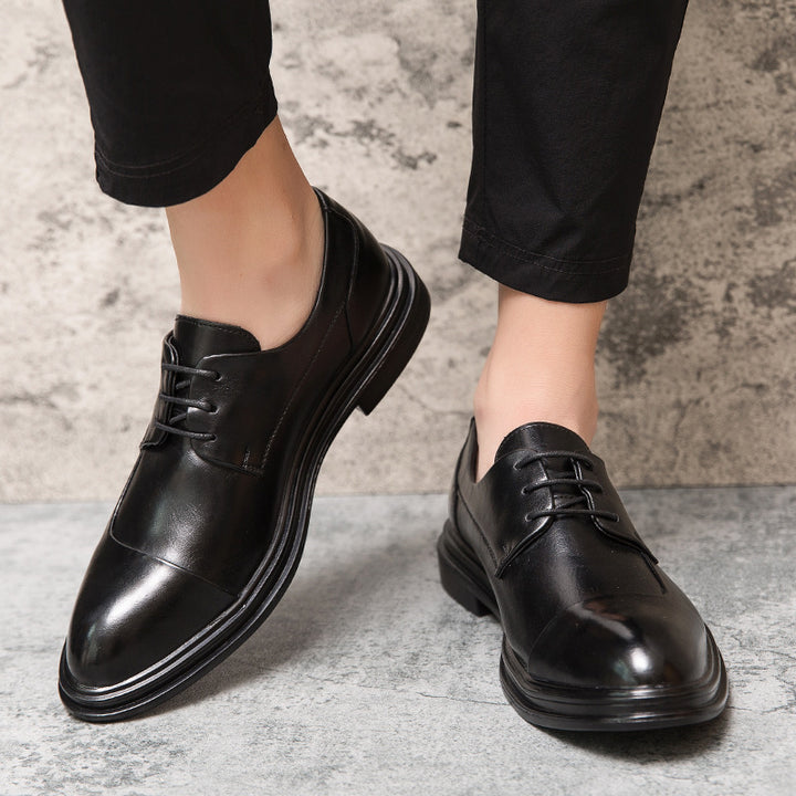 Herren elegante Vollleder Derby-Schnürschuhe mit gepolstertem Komfortfußbett Echo Archiv