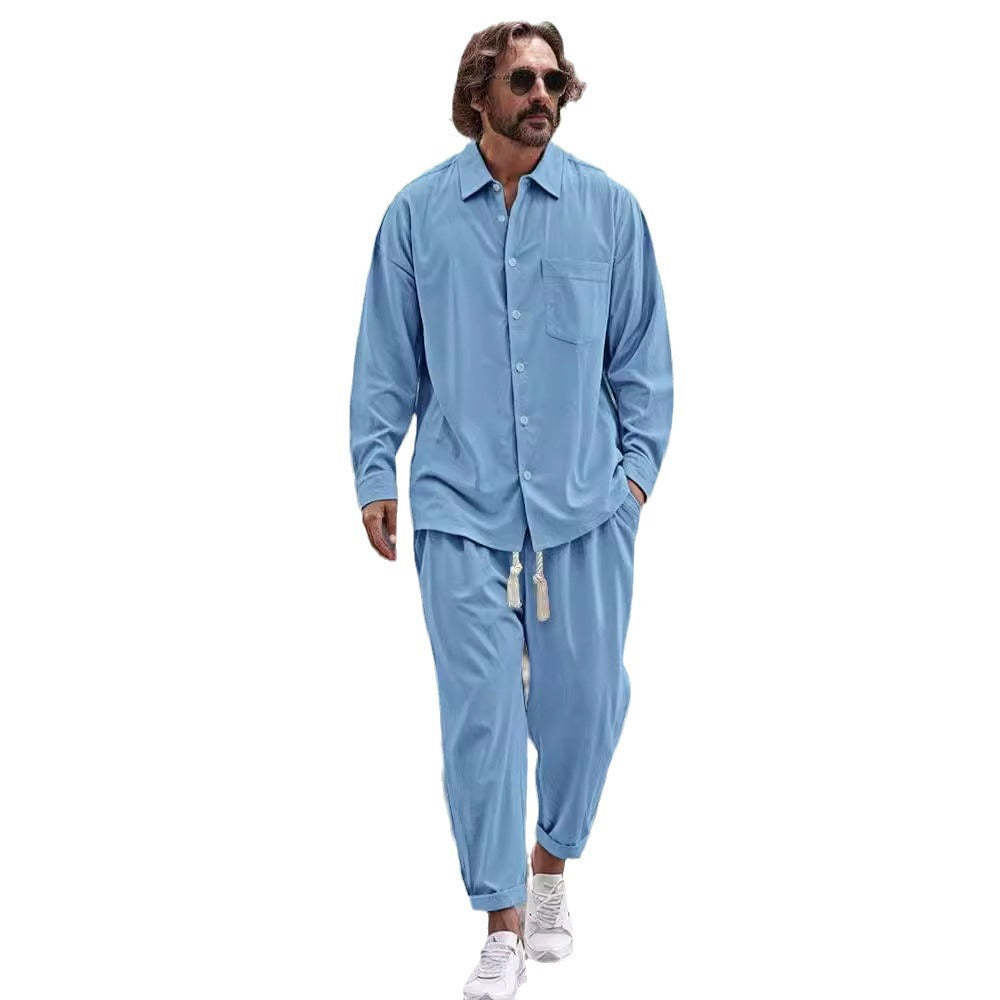 Herren lässiges Freizeit-Outfit mit modischem Schnitt und praktischen Taschen Echoarchiv