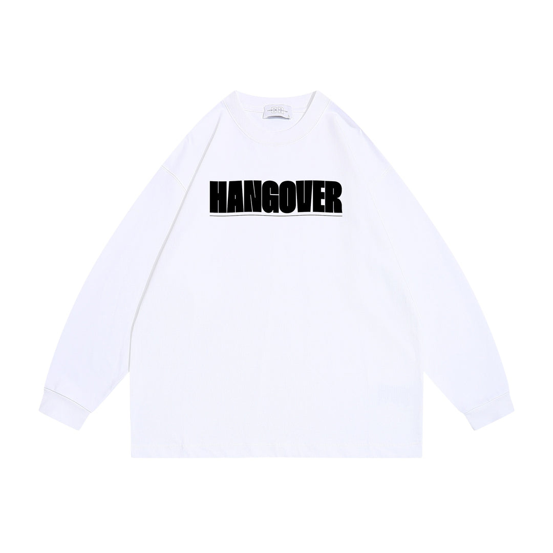 Unisex Oversize‑Sweatshirt mit markantem Typo‑Print, geripptem Rundhals und verlängerten Ärmeln Echoarchiv